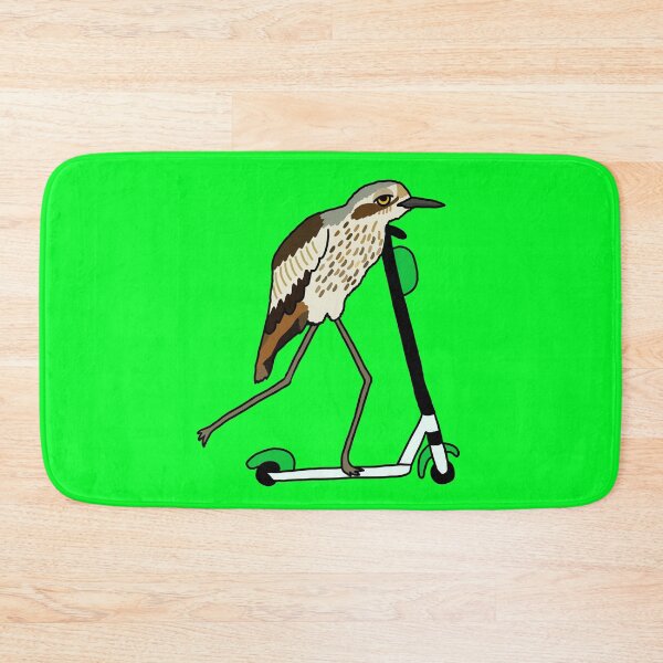 Item preview, Bush-stone Curlew on a Scooter Green designed and sold by Digitaldingo.