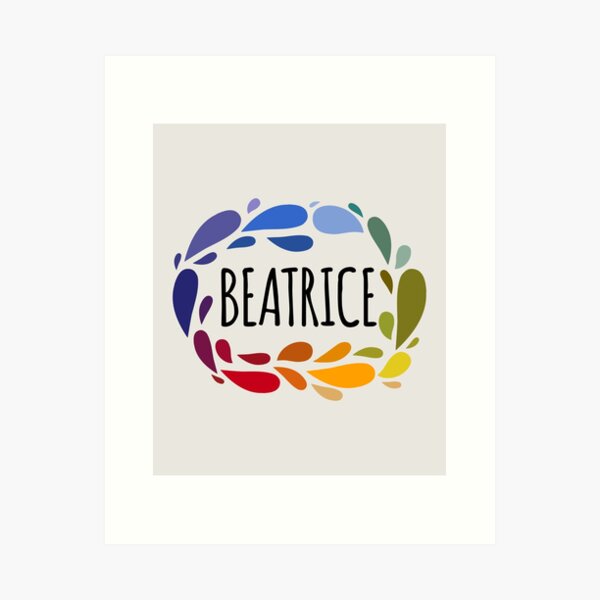 Beatrice Surname Art Prints for Sale Redbubble