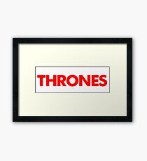 thrones Framed Print