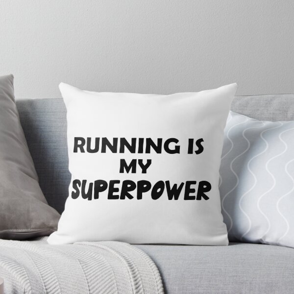 Item preview, Running Is My Superpower , Funny Simple Text Black And White Font  designed and sold by Every Pet  Shirts.