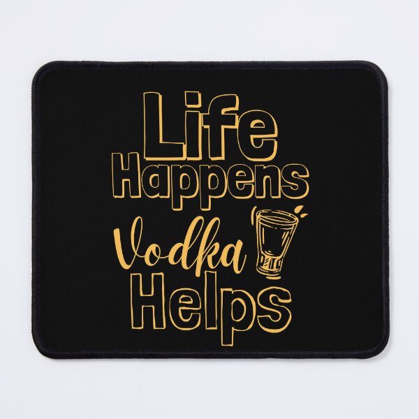 Item preview, Life Happens Vodka Helps - daffodil yellow designed and sold by BTCelebration.