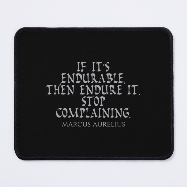 Item preview, Marcus Aurelius Quote - If Its Endurable Then Endure It Stop Complaining - Endure - Silver designed and sold by PhiloJourney.
