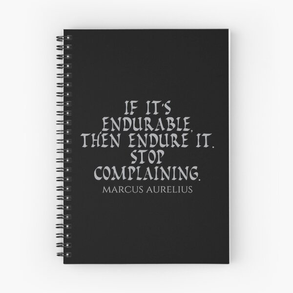 Item preview, Marcus Aurelius Quote - If Its Endurable Then Endure It Stop Complaining - Endure - Silver designed and sold by PhiloJourney.