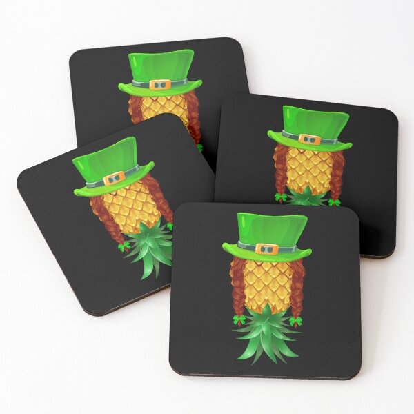 Item preview, St. Patricks Day Leprechaun Shamrock Upside Down Pineapple designed and sold by LemoBoy.