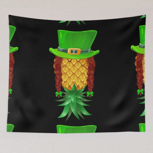 Item preview, St. Patricks Day Leprechaun Shamrock Upside Down Pineapple designed and sold by LemoBoy.