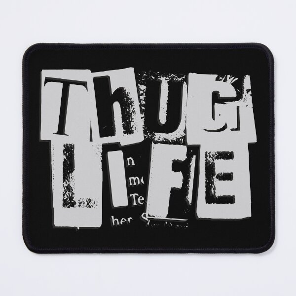 Item preview, Thug Life as ransom note designed and sold by Sima Sirus.
