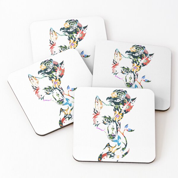 Item preview, Flower Wolf Art , Roses Art designed and sold by MiarCo.