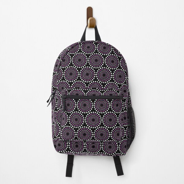 Item preview, POLKA DOT CIRCLES PATTERN. PINK AND WHITE ON BLACK. designed and sold by 5hertz.