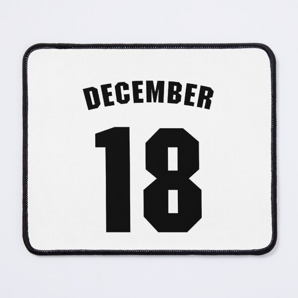 Item preview, Date of birth 18 December birthday gift sport design designed and sold by Panya-Design.