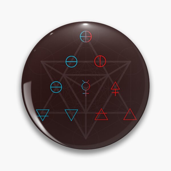 Item preview, Alchemy Elements Chart Blue-Red! designed and sold by Pablo Carlos Budassi.
