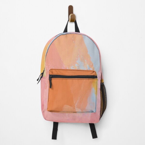Item preview, abstract pink, orange, blue and yellow paint strokes designed and sold by whatmabeldid.