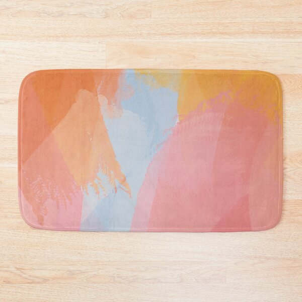 Item preview, abstract pink, orange, blue and yellow paint strokes designed and sold by whatmabeldid.