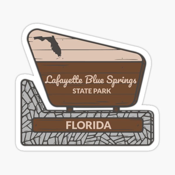 Item preview, Lafayette Blue Springs State Park Florida Entrance Welcome Sign FL  designed and sold by palmettodigital.