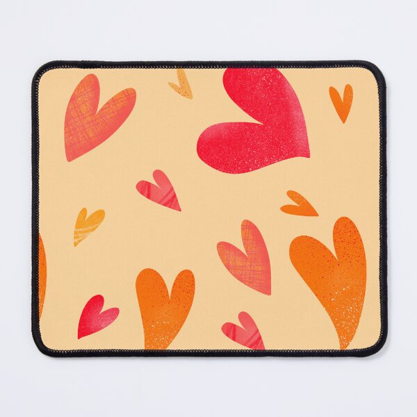 Item preview, Fun Heart Pattern Pink and Orange designed and sold by ChloesNook.