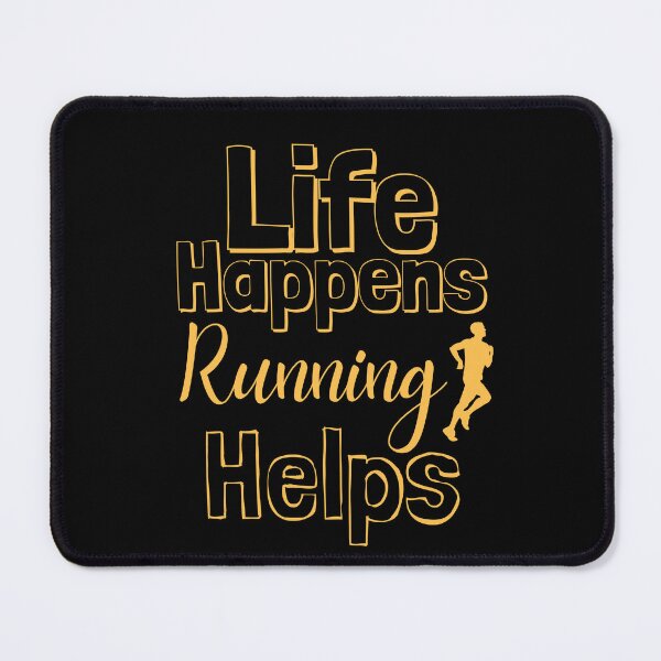 Item preview, Life Happens Running Helps - daffodil yellow designed and sold by BTCelebration.