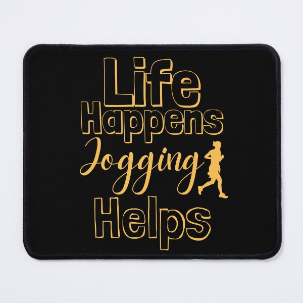Item preview, Life Happens Jogging Helps - daffodil yellow designed and sold by BTCelebration.