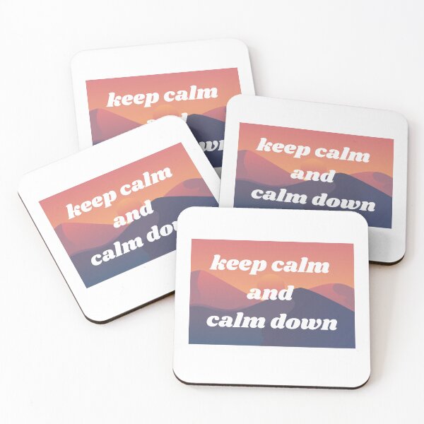 Item preview, beautiful sunset with writing keep calm and calm down designed and sold by JAG2B.
