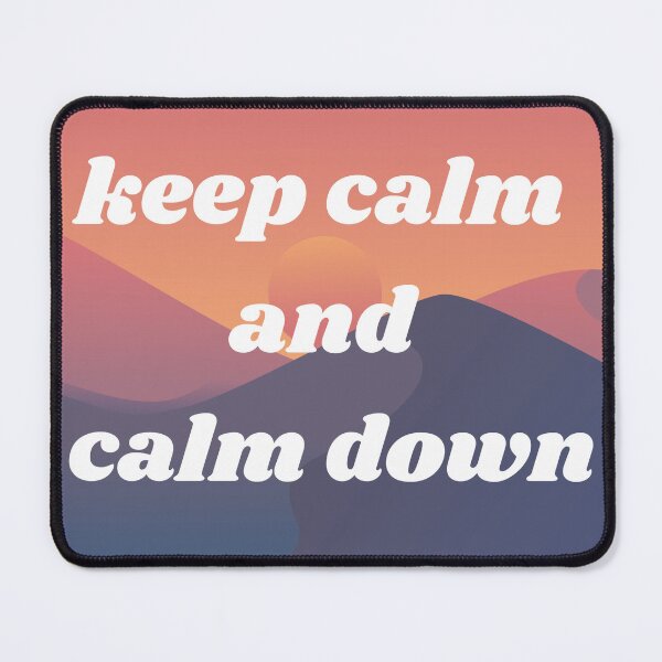 Item preview, beautiful sunset with writing keep calm and calm down designed and sold by JAG2B.