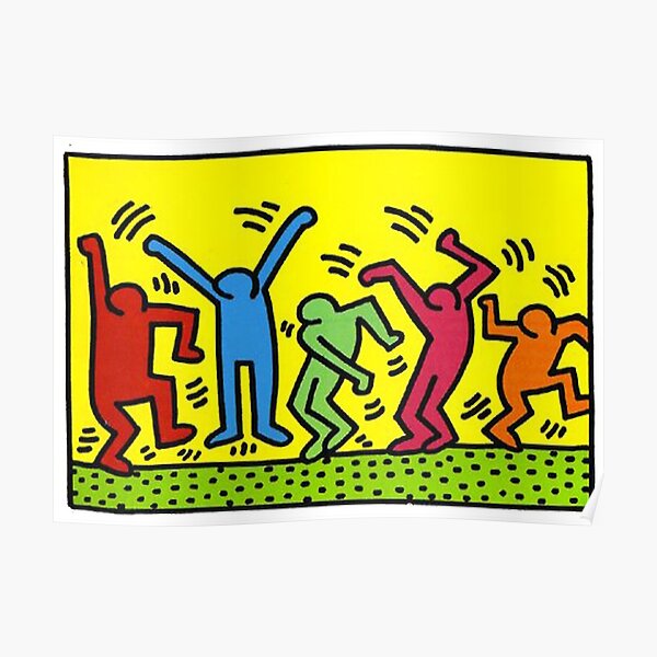 Pop Art Dancing People Poster