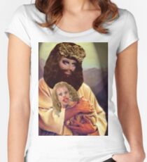 Drag Jesus Trixie with a Katya Lamb Women's Fitted Scoop T-Shirt
