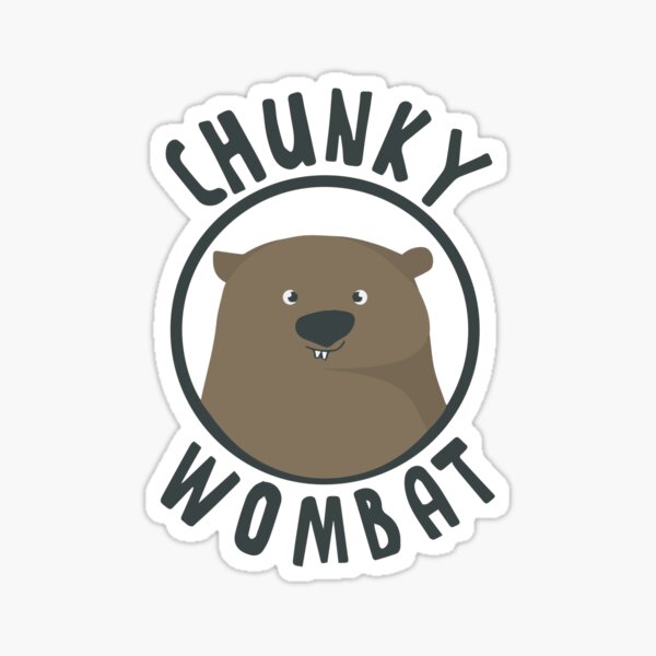 Vista previa del artículo con la obra «Mercancía Chunky Wombat», diseñado y vendido por ChunkyWombat.