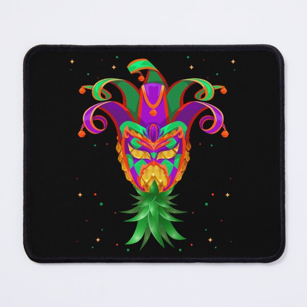 Item preview, Mardi Gras Jester Hat Mask Swinger Upside Down Pineapple designed and sold by LemoBoy.