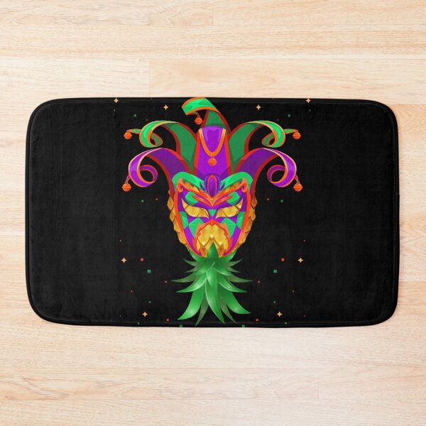 Item preview, Mardi Gras Jester Hat Mask Swinger Upside Down Pineapple designed and sold by LemoBoy.