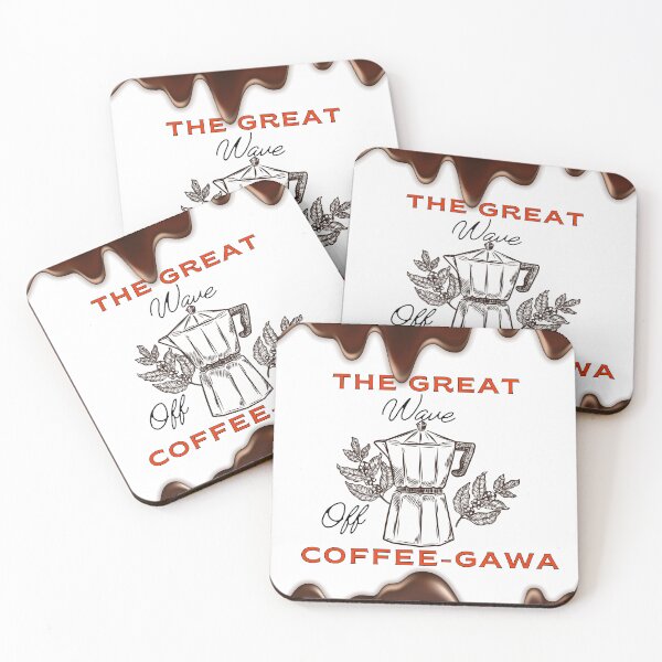 Item preview, The Great Wave Off Coffeegawa, Coffee Wave, Brown designed and sold by PrixSympa.