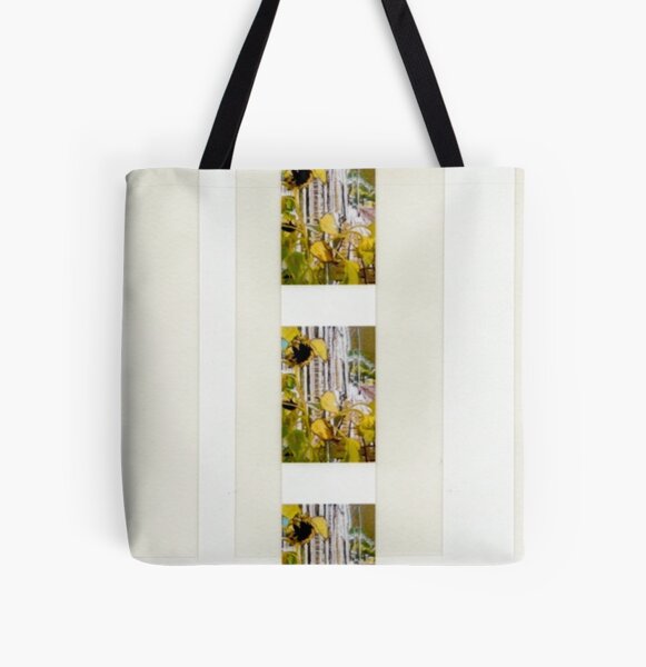 Holland Sunflower Stripes All Over Print Tote Bag
