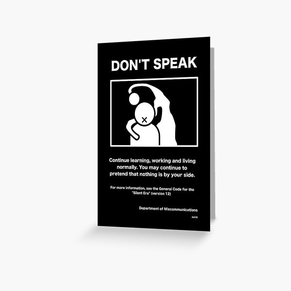 SCP WARNING Poster Don't Speak Scp-foundation Poster 