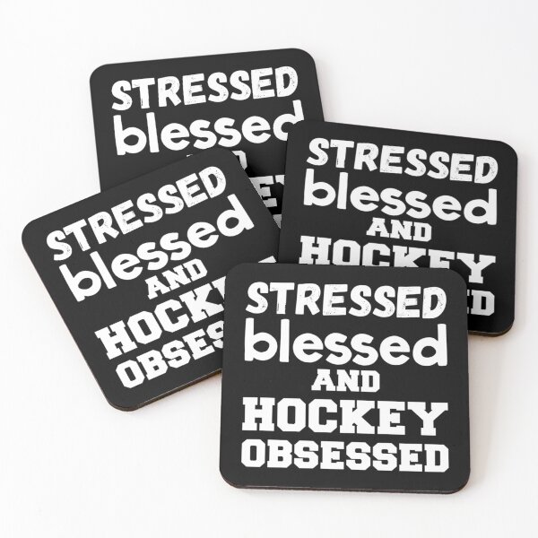 Artikelvorschau, Gestresstes, gesegnetes und Hockey-besessenes klassisches T-Shirt entworfen und verkauft von mercedesfr47.