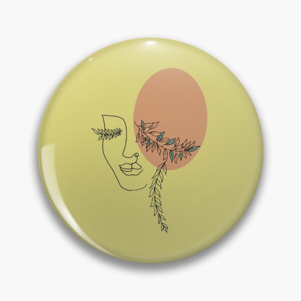 Aperçu de l'œuvre Illustration de ligne de cils femme Boho créée et vendue par PinkySkull.