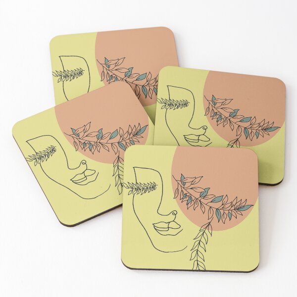 Aperçu de l'œuvre Illustration de ligne de cils femme Boho créée et vendue par PinkySkull.