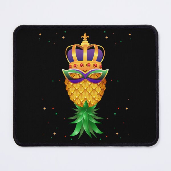 Item preview, Mardi Gras Queen Mask Swinger Upside Down Pineapple designed and sold by LemoBoy.