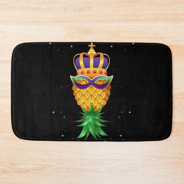 Item preview, Mardi Gras Queen Mask Swinger Upside Down Pineapple designed and sold by LemoBoy.