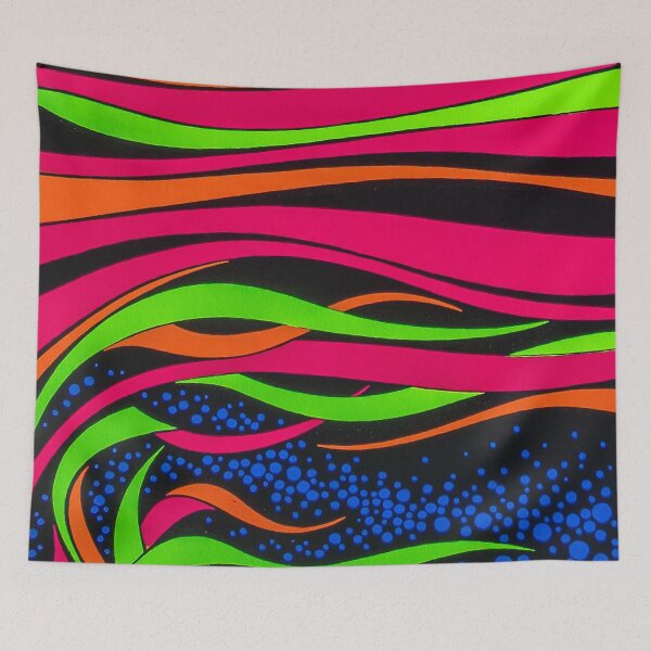 Item preview, Psychedelic sea, Underwater fantasy, fantasy, black Light poster, Neon Kelp, Neon Seaweed  designed and sold by Nostrathomas66.