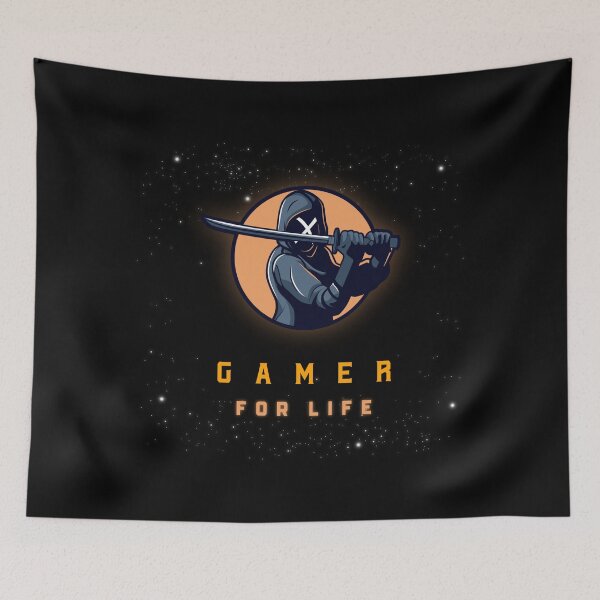 Item preview, Gamer for Life with Mysterious Ninja  designed and sold by PRIVARSHU.