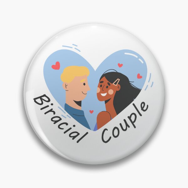 Item preview, Biracial couple in heart designed and sold by Z0nked.