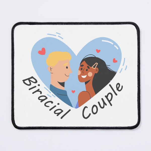 Item preview, Biracial couple in heart designed and sold by Z0nked.