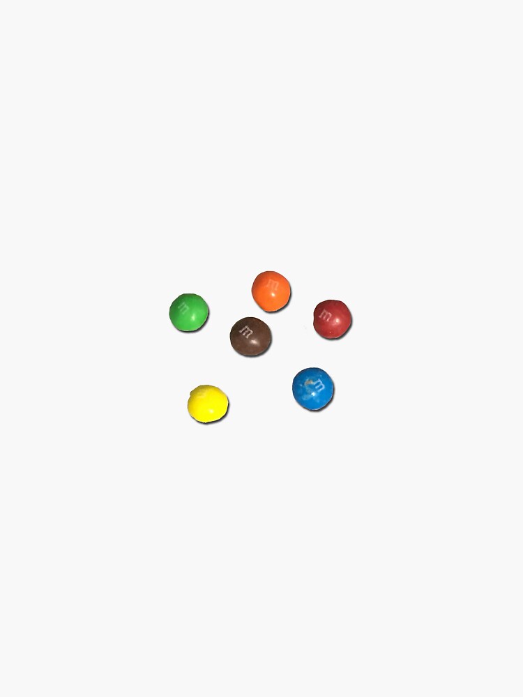 M and ms  Sticker for Sale by Designarty