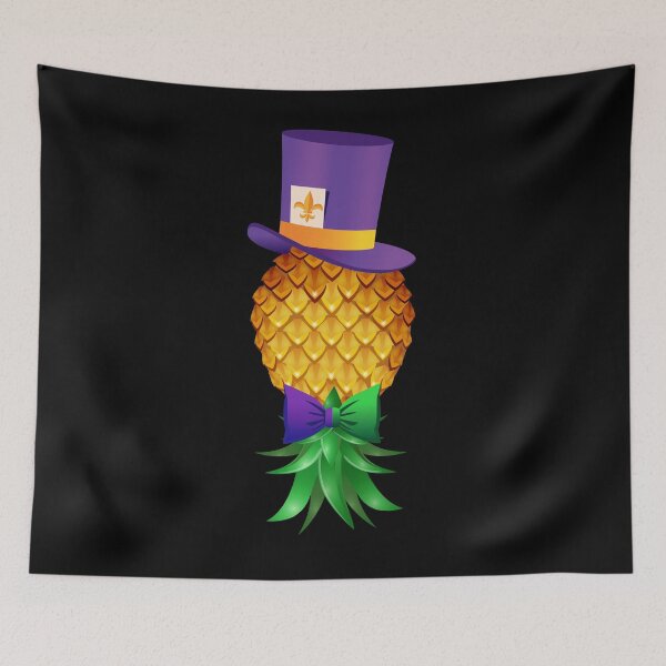Item preview, Mardi Gras Gentleman Mask Swinger Upside Down Pineapple designed and sold by LemoBoy.