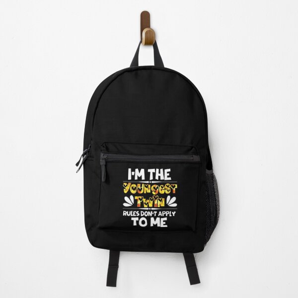 Item preview, Funny Twins Quote: I'm The Youngest Twin Rules Don't Apply To Me designed and sold by AmeliaStore1.