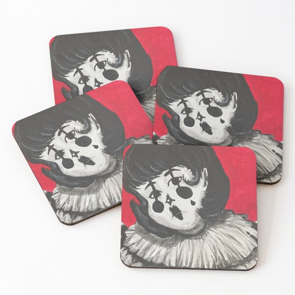 Aperçu de l'œuvre Clown triste Pierrot créée et vendue par Moth Hawke Designs.