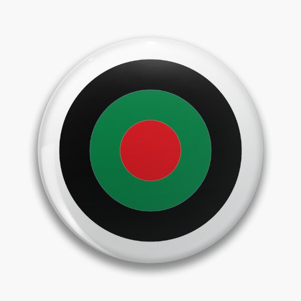 Item preview, Black Green Red Retro Mod Roundel designed and sold by ModSupporters.