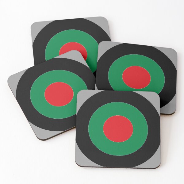 Item preview, Black Green Red Retro Mod Roundel designed and sold by ModSupporters.