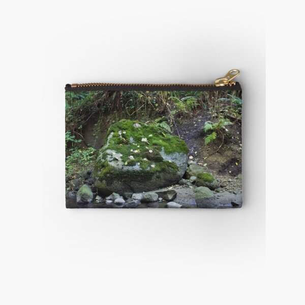 Item preview, Renfrew Ravine - leaves on big rock designed and sold by Rod Raglin.