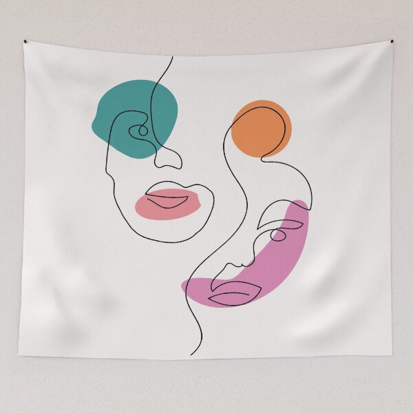 Item preview, Abstract Faces Art designed and sold by virillanissa.