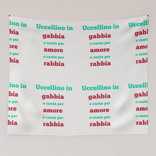 Item preview, Uccellino in gabbia o canta per amore o canta per rabbia designed and sold by omaeth303.
