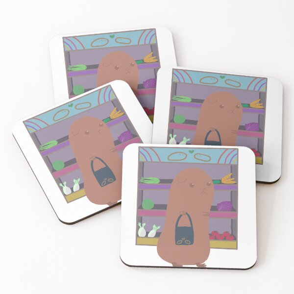 Item preview, Guinea pigs in the vegetable shop designed and sold by AlpacaSparkles.