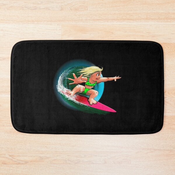 Item preview, Pequeña chica surfista Pegatina designed and sold by gretaboone.